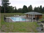 Outdoor pool and spa