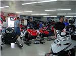 Shoppers in the showroom.