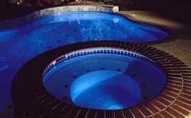 Fiber Optic Lighting in Pool and Spa Combo