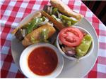 Spicy sausage sandwich
