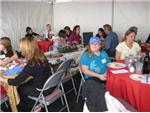 The Families enjoying lunch