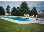 20' X 40' Pool with 4' X 8' side steps and 4' radius corners.