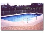 Rectangular Pool. 18' X 36' with 4 ft. radius corners and side steps.