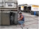 Dave Changing a Tire on a Tri-axle.