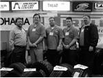 Larry Allen, Highland Park Tires Plus; Joe Bailey, Mike Schaible and Randy Althaus, U.S. Tire & Exhaust; Scott Berghammer, Red Wing Tires Plus