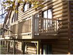 Log railings