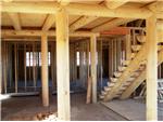 Log loft and stairs
