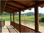 Log porch supports