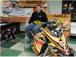 Mike on raffle sled