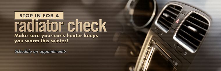 Click here to schedule an appointment for a radiator check.