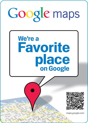We're a Favorite Place on Google.